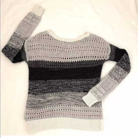 Splendid Ombré Stripe Loose Knit Sweater Size S - Picture 3 of 6